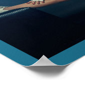 Vrouw fitness Model Split Thunder_Cove Poster (Hoek)