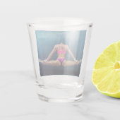 Vrouw fitness Model Split Thunder_Cove Shot Glas (Achterkant)