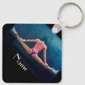 Vrouw fitness Model Split Thunder_Cove Sleutelhanger (Achterkant)