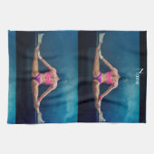 Vrouw fitness Model Split Thunder_Cove Theedoek (Horizontaal)