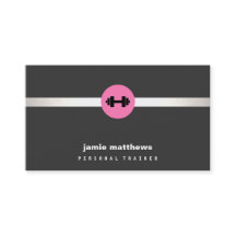 Vrouw fitness Personal Trainer Pink Dumbbell 2