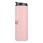 Vrouw Fitness Personal Training Minimalistisch Roz Thermosbeker (Geroteerd rechts)