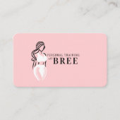 Vrouw Fitness Personal Training Minimalistisch Roz Visitekaartje (Voorkant)