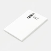 Vrouw Fitness persoonlijke training minimalistisch Post-it® Notes (Schuin)