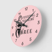 Vrouw Fitness persoonlijke training minimalistisch Ronde Klok (Hoek)