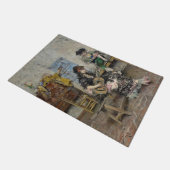 Vrouw Flamenco gitarist (Spaans gitarist) Deurmat (Schuin)