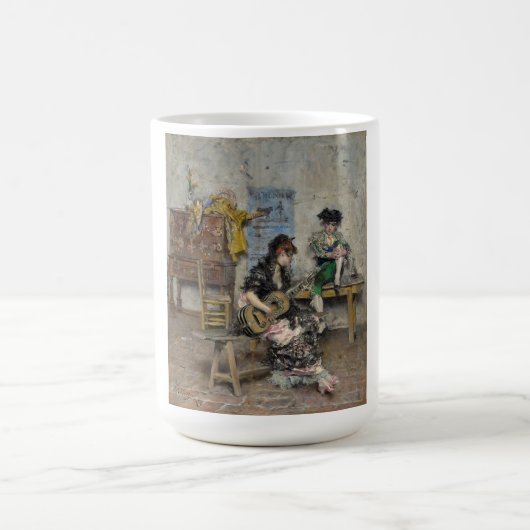 Vrouw Flamenco gitarist (Spaans gitarist) Koffiemok (Center)