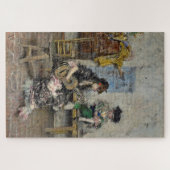 Vrouw Flamenco gitarist (Spaans gitarist) Legpuzzel (Horizontaal)