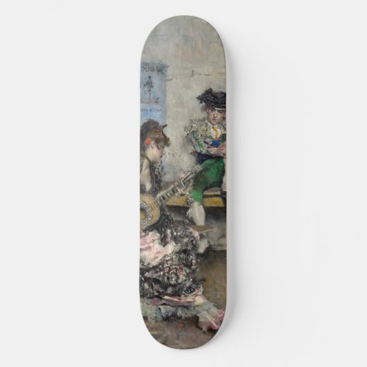 Vrouw Flamenco gitarist (Spaans gitarist) Persoonlijk Skateboard (Voorkant)