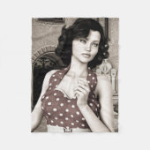  vrouw fleece deken (Voorkant)