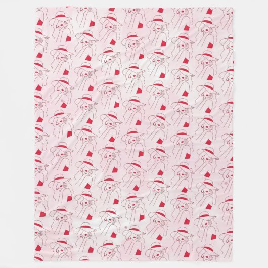 Vrouw Fleece Deken (Voorkant)