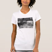 Vrouw flesje voedt een antilope. t-shirt (Voorkant)