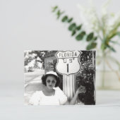 Vrouw Florida Rte. 1 Wegwijzer  Briefkaart (Staand voorkant)