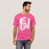 Vrouw Fluitist Tekening Fluit Duet T-shirt (Voorkant volledig)