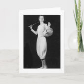  Vrouw Folie Fencer Note Kaart (Voorkant)