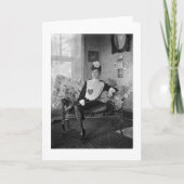  Vrouw Folie Fencer Note Kaart (Voorkant)