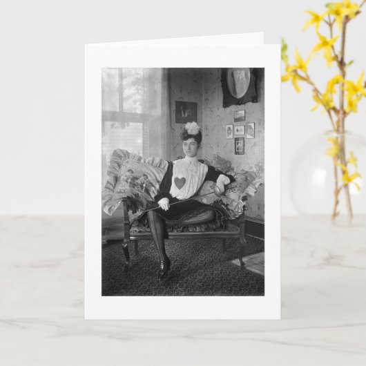  Vrouw Folie Fencer Note Kaart (Gele Bloem)