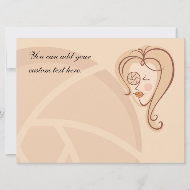 Vrouw fotograaf (Voorkant)