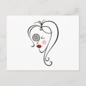 Vrouw fotograaf briefkaart (Voorkant)