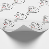 Vrouw fotograaf cadeaupapier (Hoek)