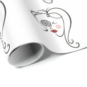 Vrouw fotograaf cadeaupapier (Rol Hoek)