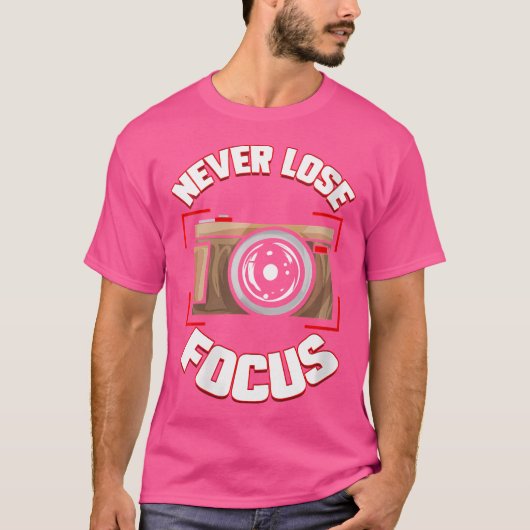 Vrouw Fotograaf Camera Fotografie T-shirt (Voorkant)
