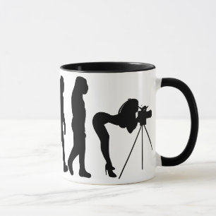 Vrouw Fotograaf Evolutie Mok
