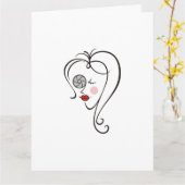 Vrouw fotograaf kaart (Gele Bloem)