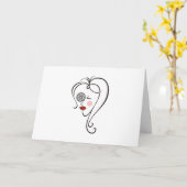 Vrouw fotograaf kaart (Gele Bloem)