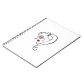 Vrouw fotograaf notitieboek (Linkerzijde)