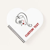 Vrouw fotograaf notitieboek (Voorkant)