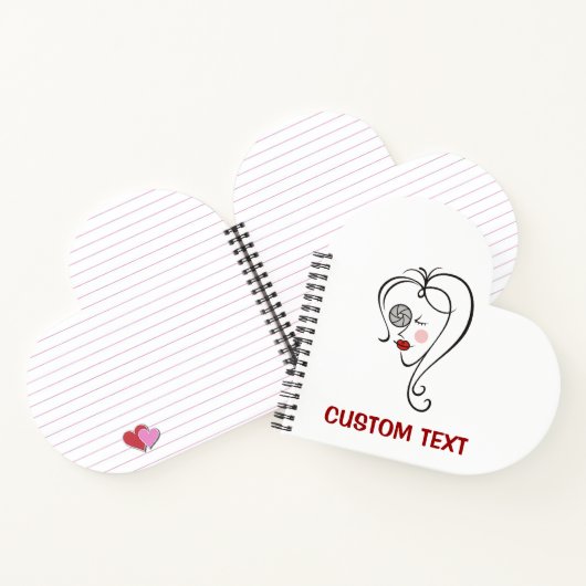 Vrouw fotograaf notitieboek (Binnen)