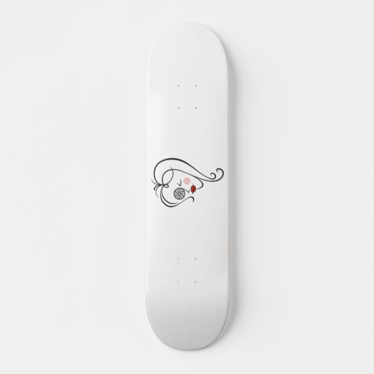 Vrouw fotograaf persoonlijk skateboard (Voorkant)