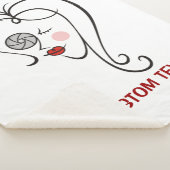 Vrouw fotograaf sherpa deken (3/4)