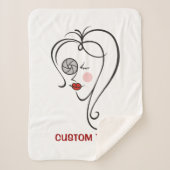 Vrouw fotograaf sherpa deken (Voorkant)