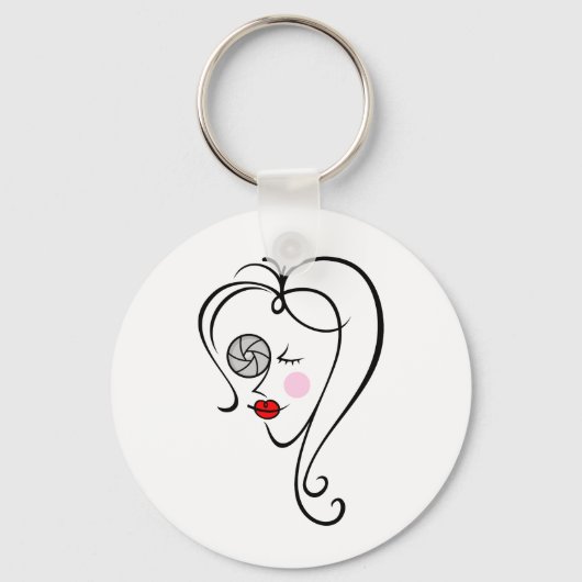 Vrouw fotograaf sleutelhanger (Voorkant)