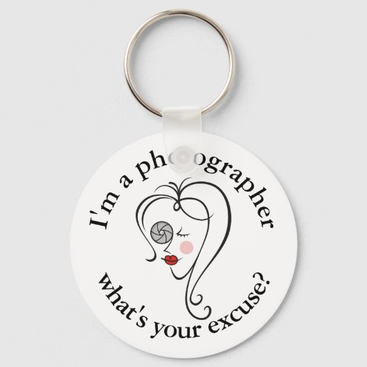 Vrouw fotograaf sleutelhanger (Voorkant)