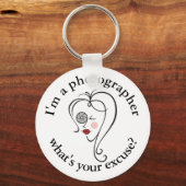 Vrouw fotograaf sleutelhanger (Voorkant)