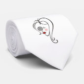 Vrouw fotograaf stropdas (Opgerold)