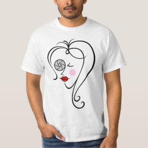 Vrouw fotograaf t-shirt
