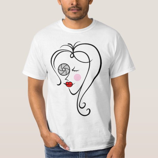 Vrouw fotograaf t-shirt (Voorkant)