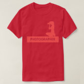 Vrouw fotograaf t-shirt (Design voorkant)