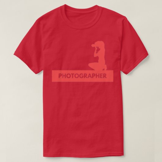 Vrouw fotograaf t-shirt (Design voorkant)