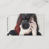 Vrouw Fotograaf Visitekaartje (Voorkant)