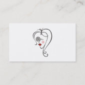 Vrouw fotograaf visitekaartje (Achterkant)