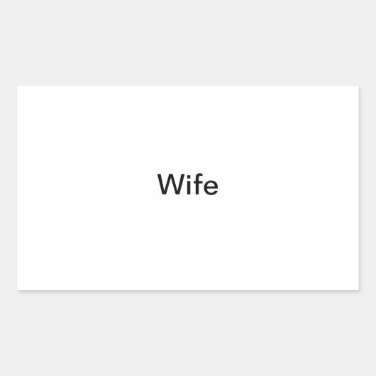 "Vrouw" fotolabel Rechthoekige Sticker (Voorkant)