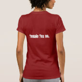Vrouw Fox Co. van Joanna Raposa T-shirt (Achterkant)