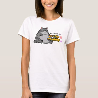 Vrouw Funny Cat Shirt - Ik ben niet dik, ik ben mo
