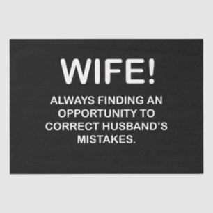 Vrouw Funny Typography Vrouw Tissuepapier