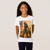 Vrouw G. I. Joe Scarlett met design T-shirt (Voorkant volledig)